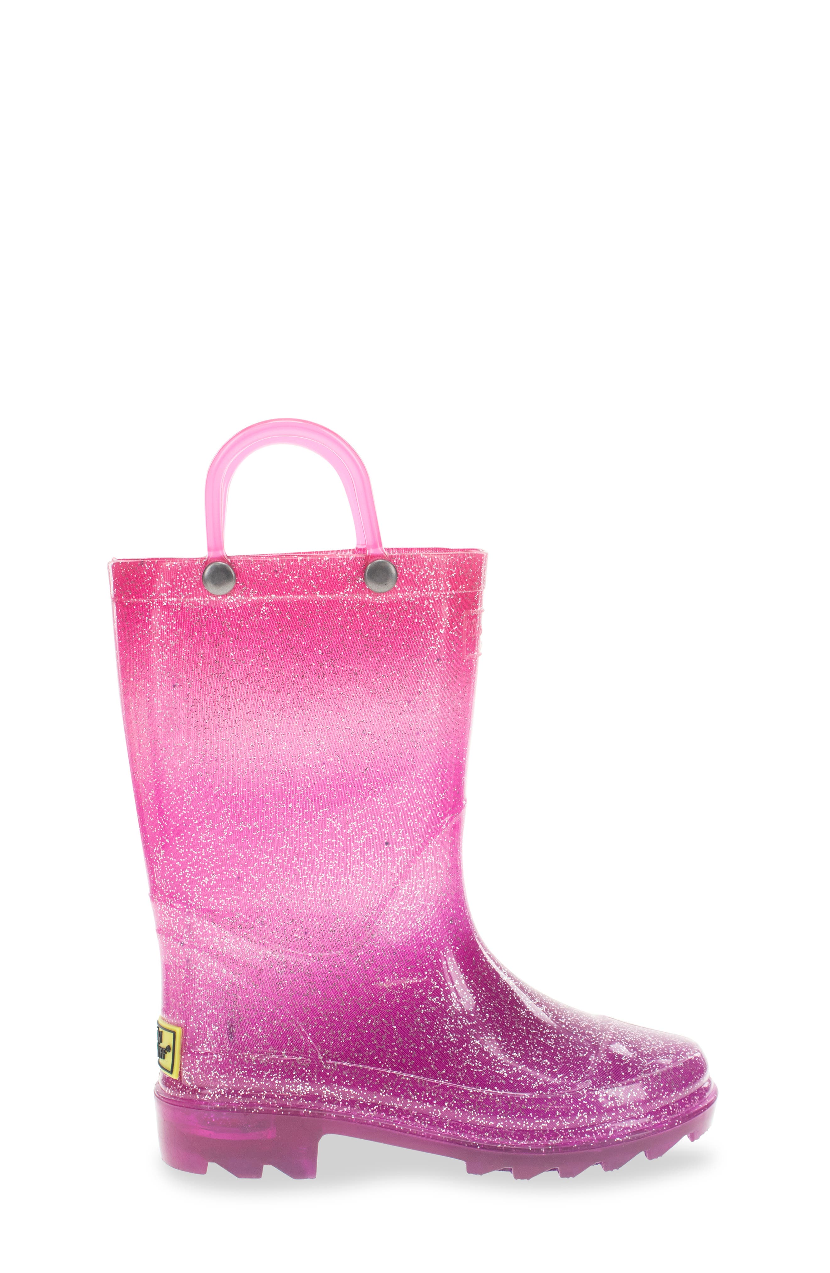 Western Chief Kids' Ombre Glitter Rain Boot, Alternate, color, 