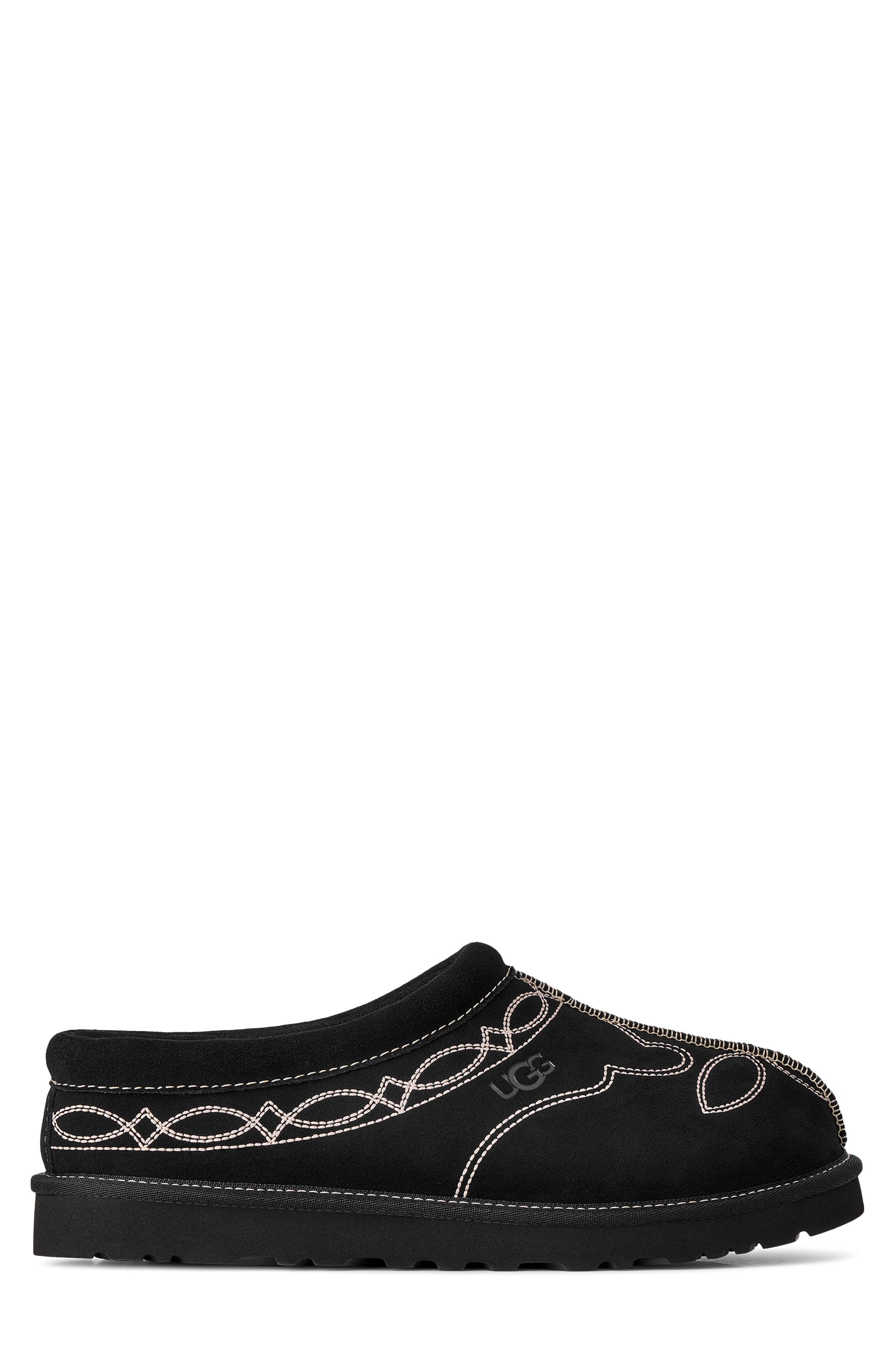 Tasman Western Slipper, Alternate, color, BLACK