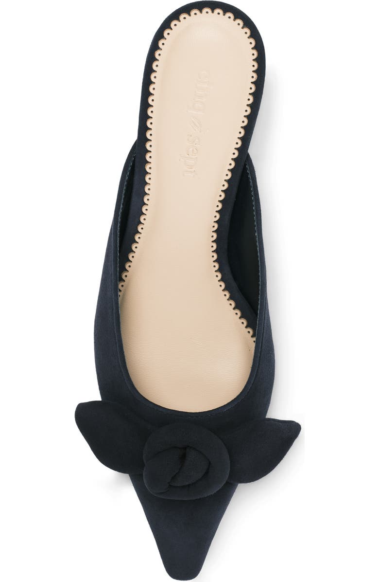 Cinq à Sept Layla Kitten Heel Mule, Alternate, color, Navy