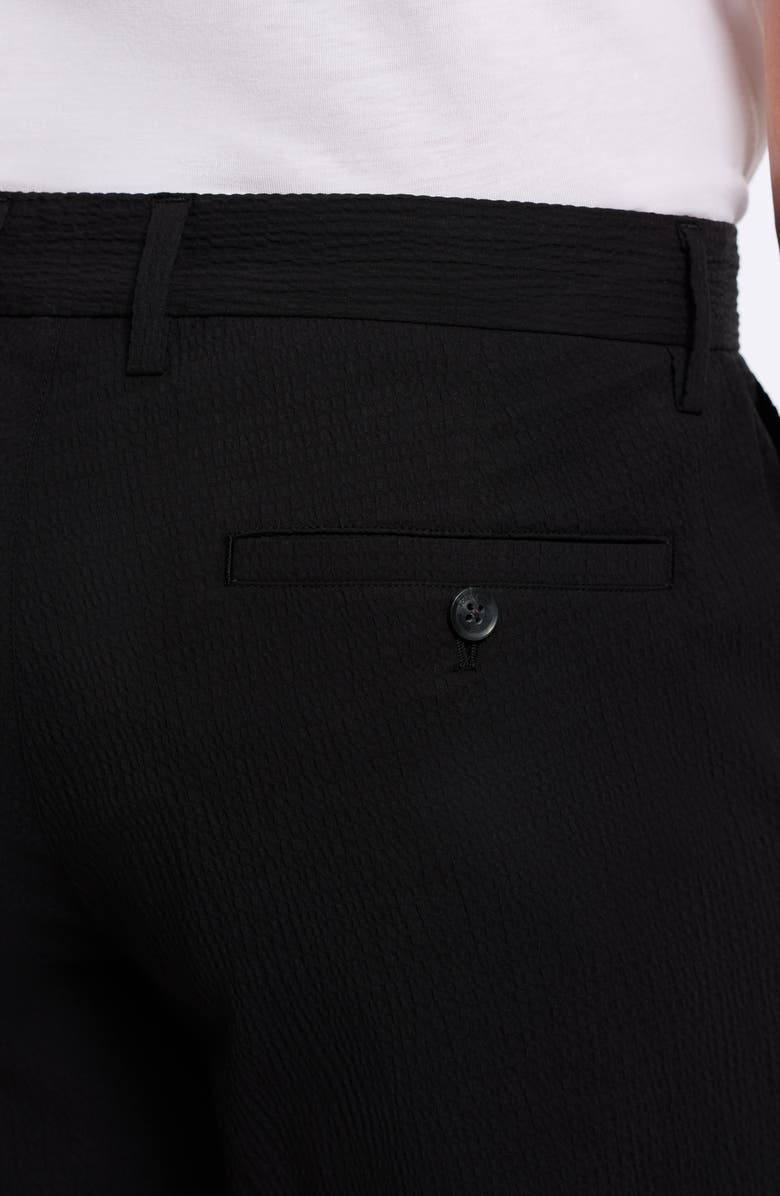 Robert Graham Thresher Seersucker Shorts, Alternate, color, Black
