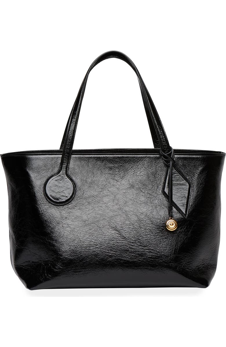 LIFFNER Large Sprout Leather Tote, Main, color, Black