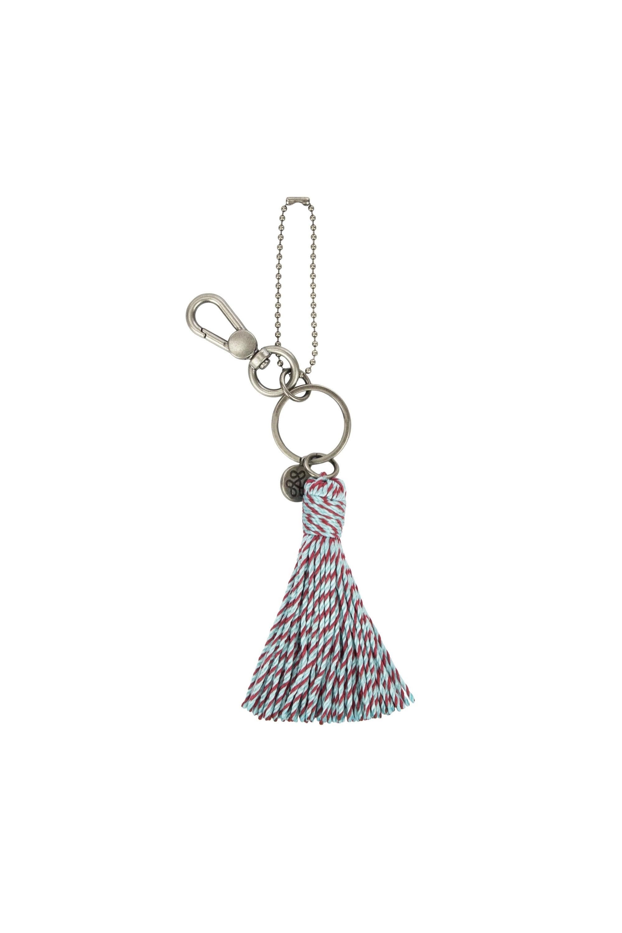 The Sak Hand Crochet Dangle, Alternate, color, Pale Aqua And Bing Cherry