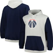 FANATICS Men's Fanatics Branded Navy/Silver Washington Wizards Big & Tall Primary Arctic Pullover Hoodie