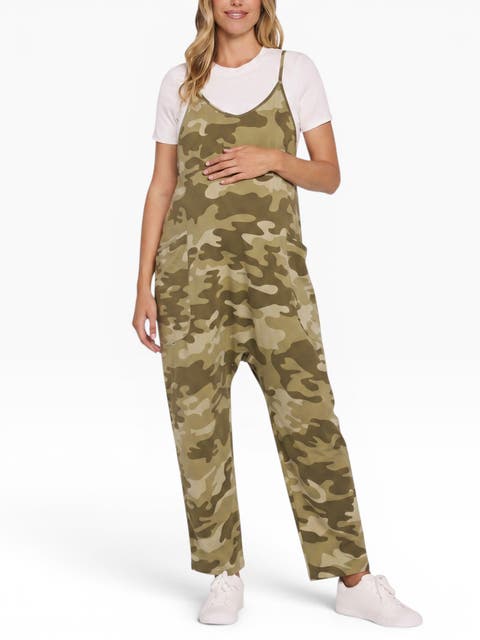 Sleeveless Relaxed Fit Maternity Jumpsuit