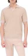 Bugatchi Tipped Johnny Collar Polo