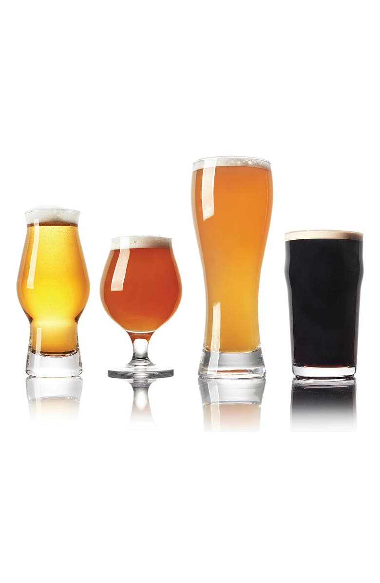 Silver One International 4-Piece Craft Beer Glassware Set, Alternate, color, 