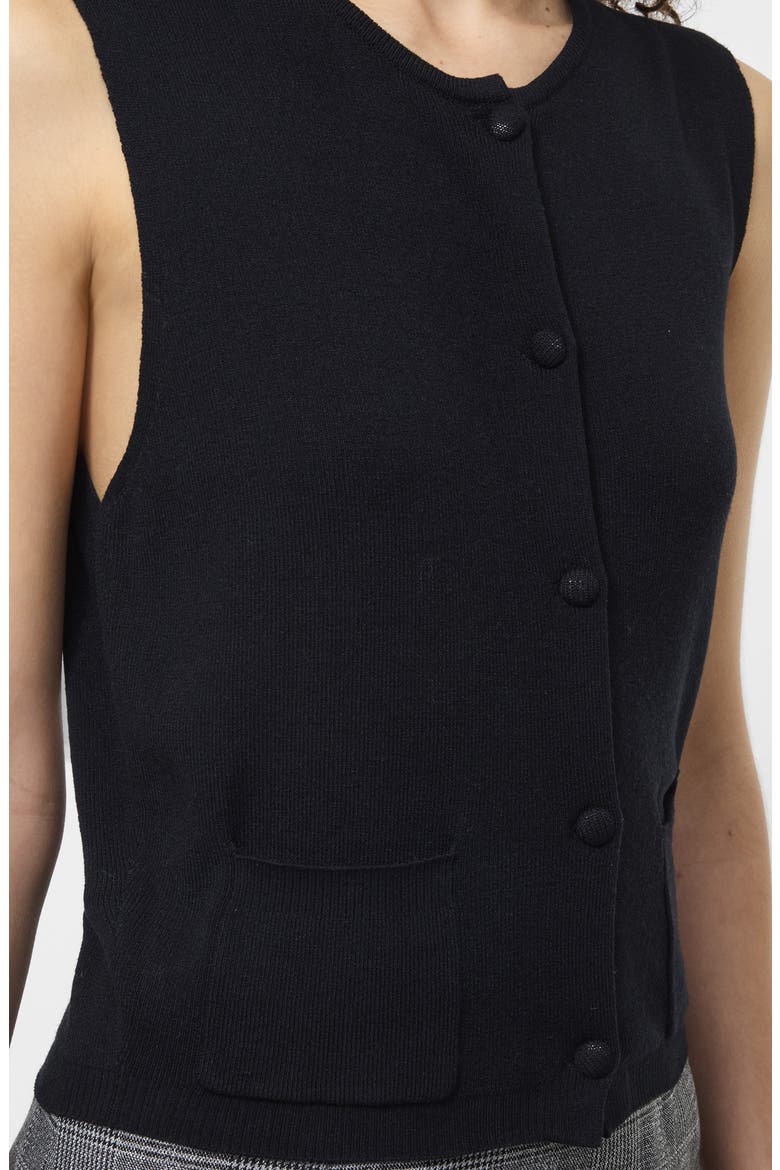 Cosysoft Knit Vest, Alternate, color, 01-BLACK