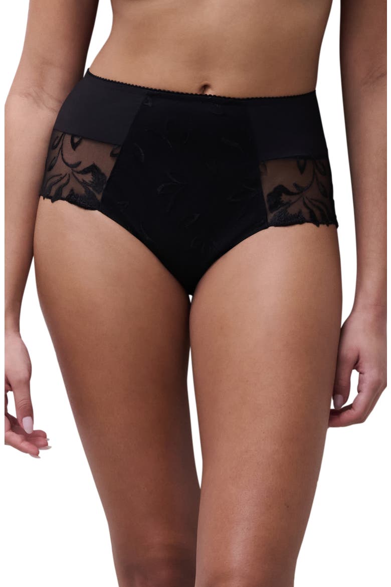 Majestic High Waist Support Briefs, Main, color, BLACK