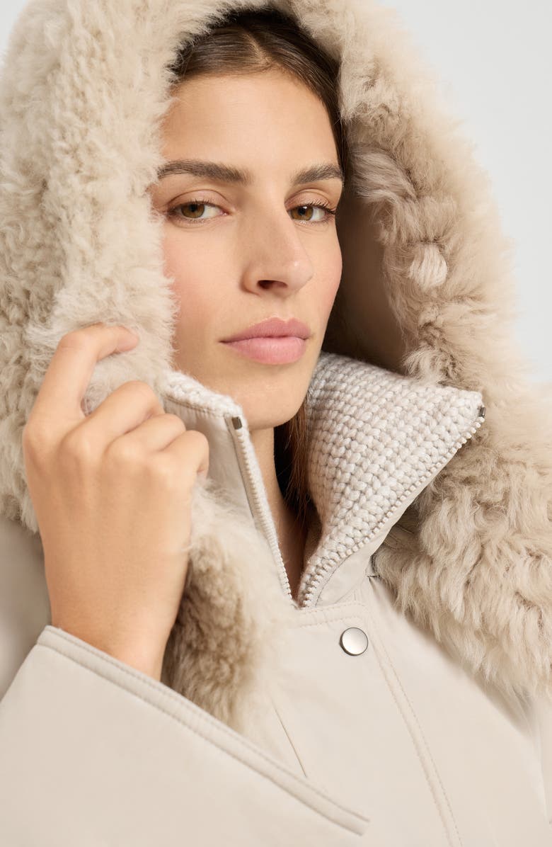 Brunello Cucinelli Water-resistant down parka, Alternate, color, Light Grey