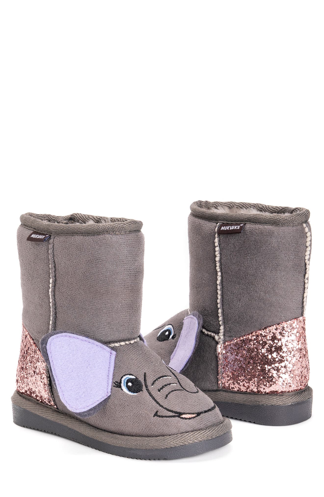 MUK LUKS Jude Faux Fur Boots, Alternate, color, 