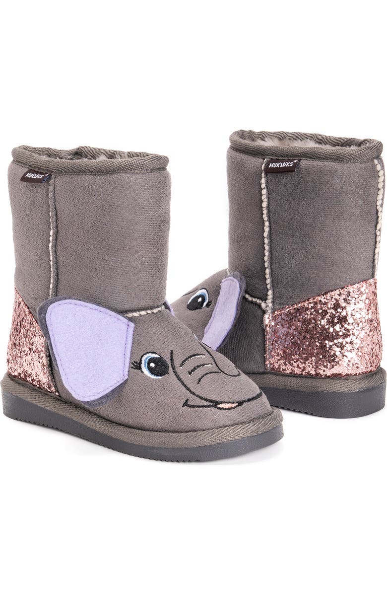 MUK LUKS Jude Faux Fur Boots, Alternate, color,