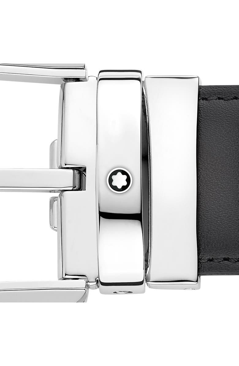 Montblanc Leather Belt, Alternate, color, Grey
