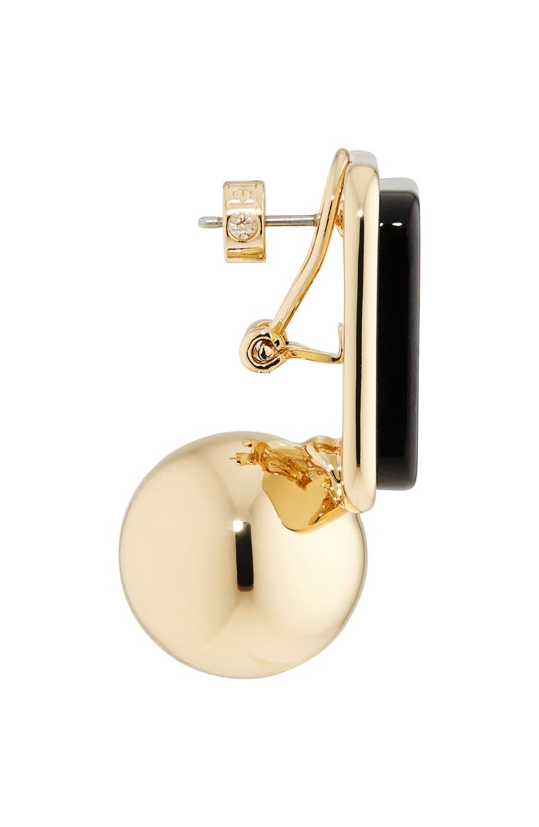 Carolina Herrera Geometric Drop Earrings, Alternate, color, Black Multi