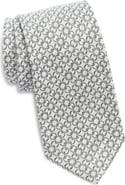 Jack Victor Meighen Link Pattern Silk Jacquard Tie