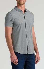 True Classic Comfort Knit Short Sleeve Button-Up Shirt