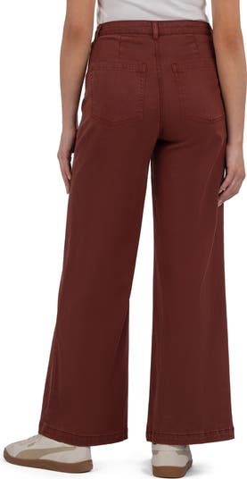 Meg Patch Pocket High Waist Wide Leg Pants
