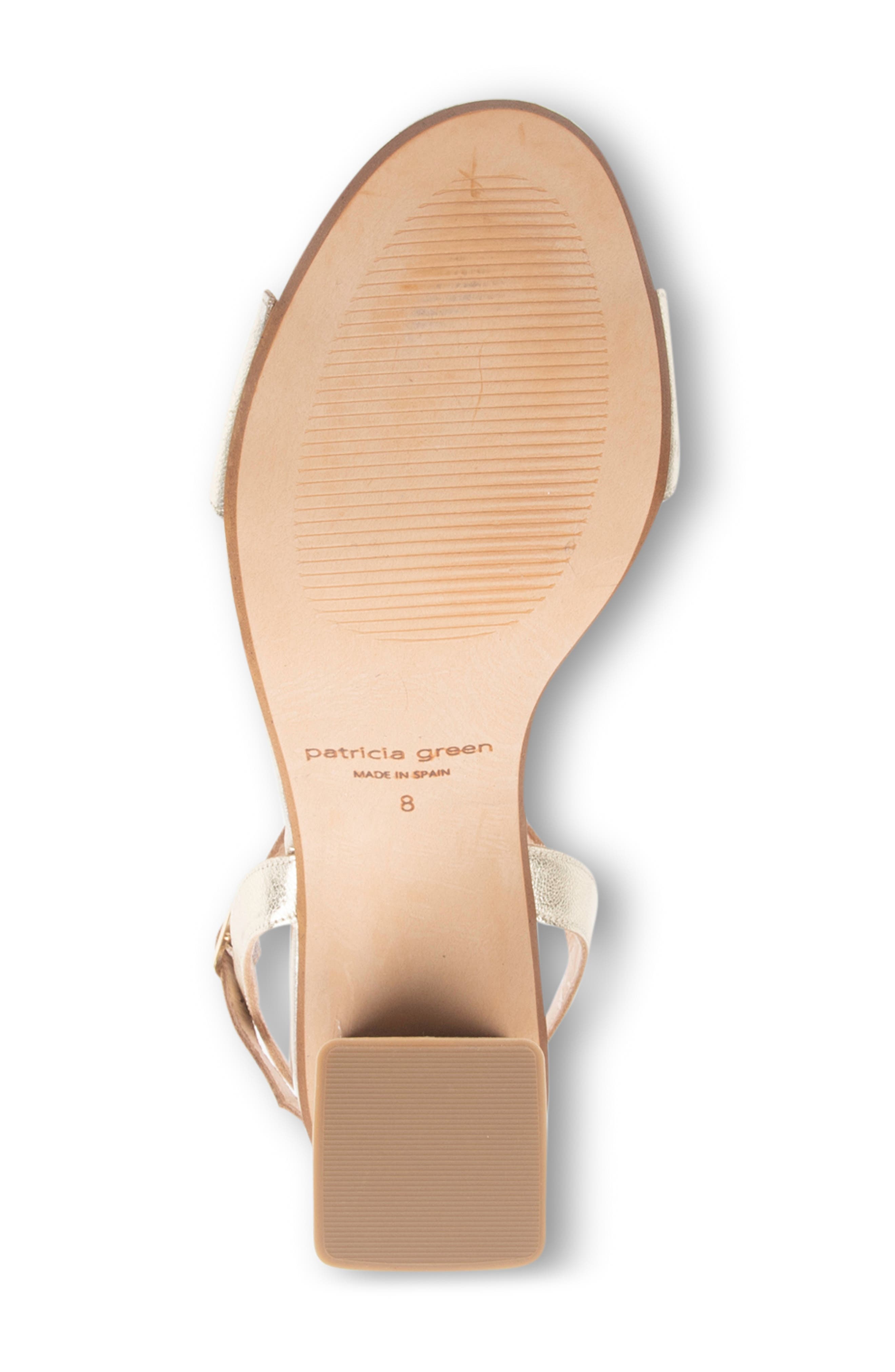 patricia green Palm Beach Sandal, Alternate, color, Gold Leather