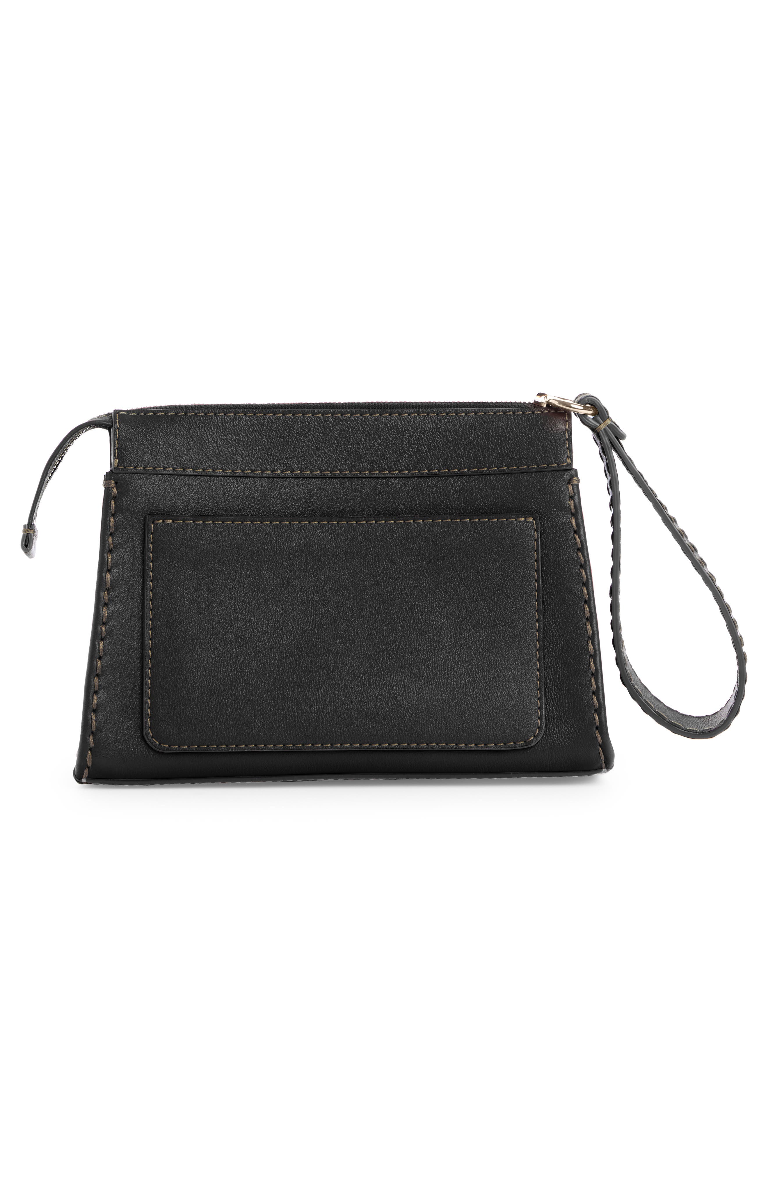 Chloé Edith Leather Wristlet, Alternate, color, 