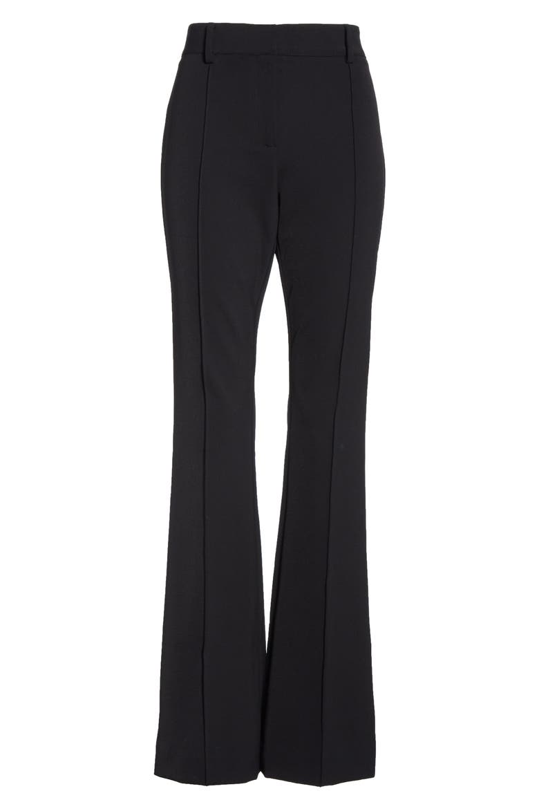 Hibiscus Flare Pants, Alternate, color, BLACK