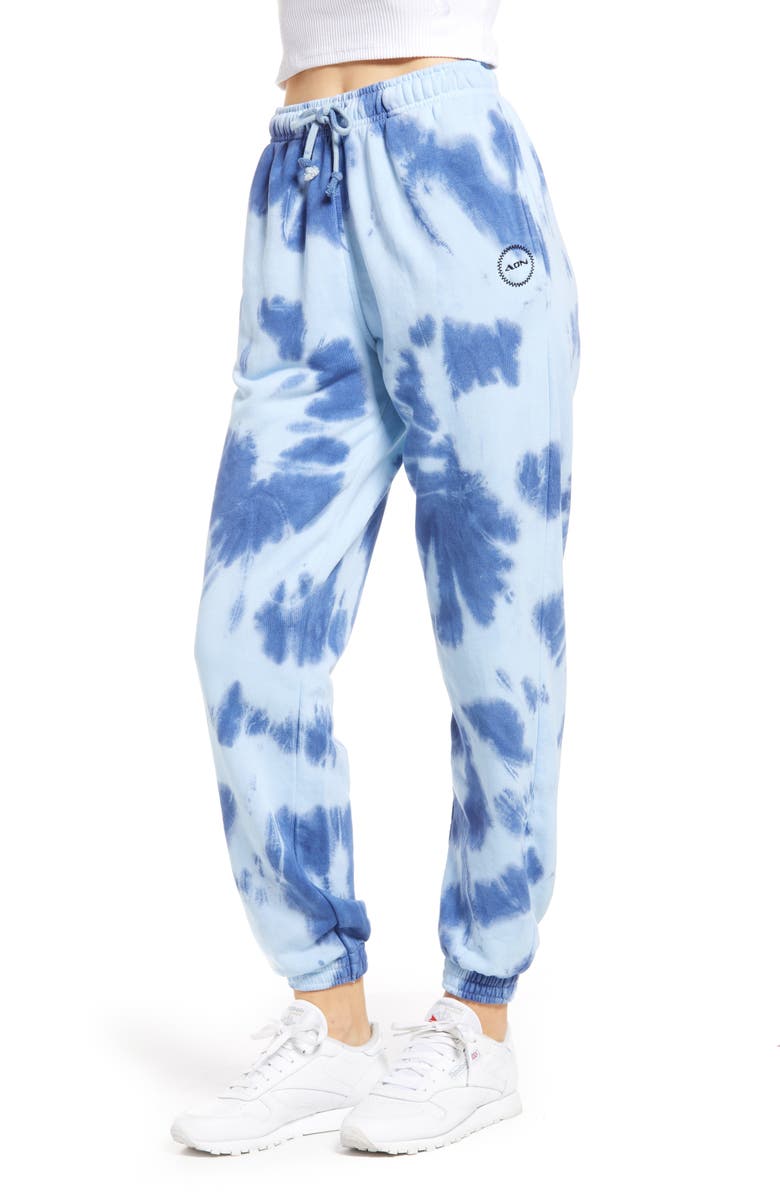 Topshop Tie Dye Joggers, Alternate, color,