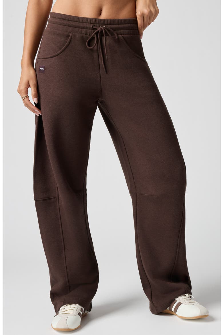 Barrel Leg Sweatpants, Main, color, CANYON BROWN