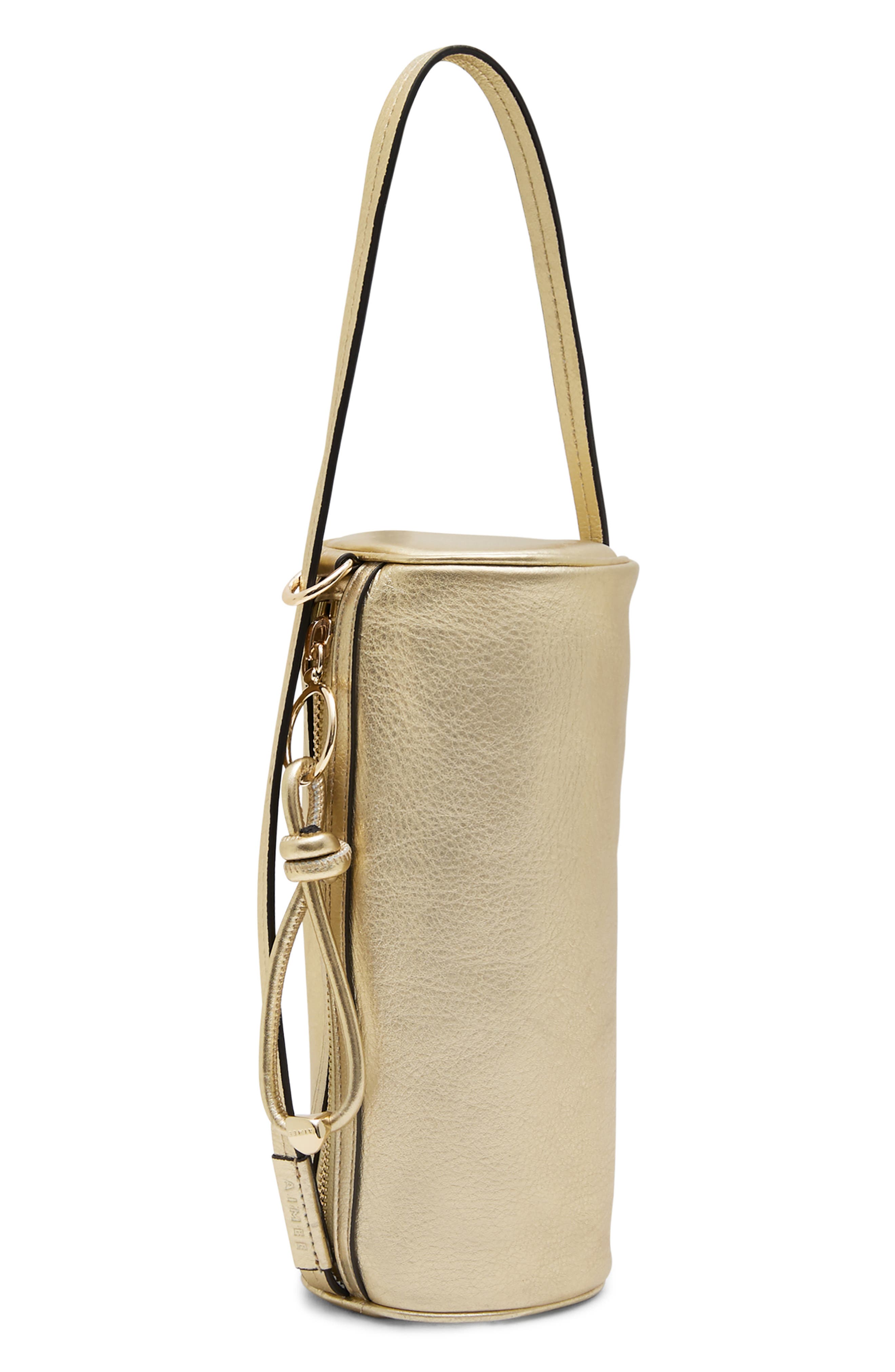 The Skipper Barrel Leather Shoulder Bag, Alternate, color, WARM CHAMPAGNE