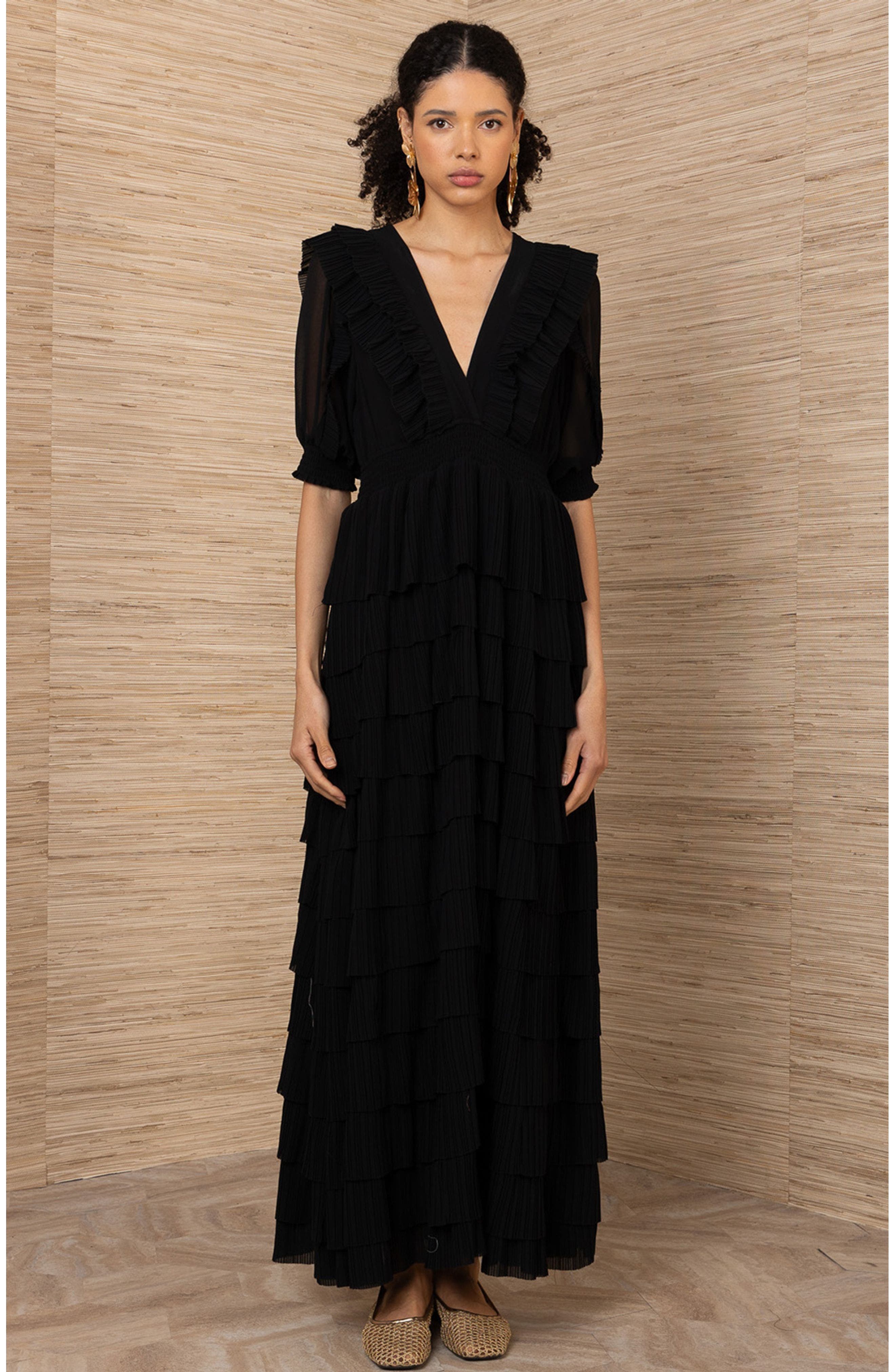 Aulelei Chiffon Solid Dress