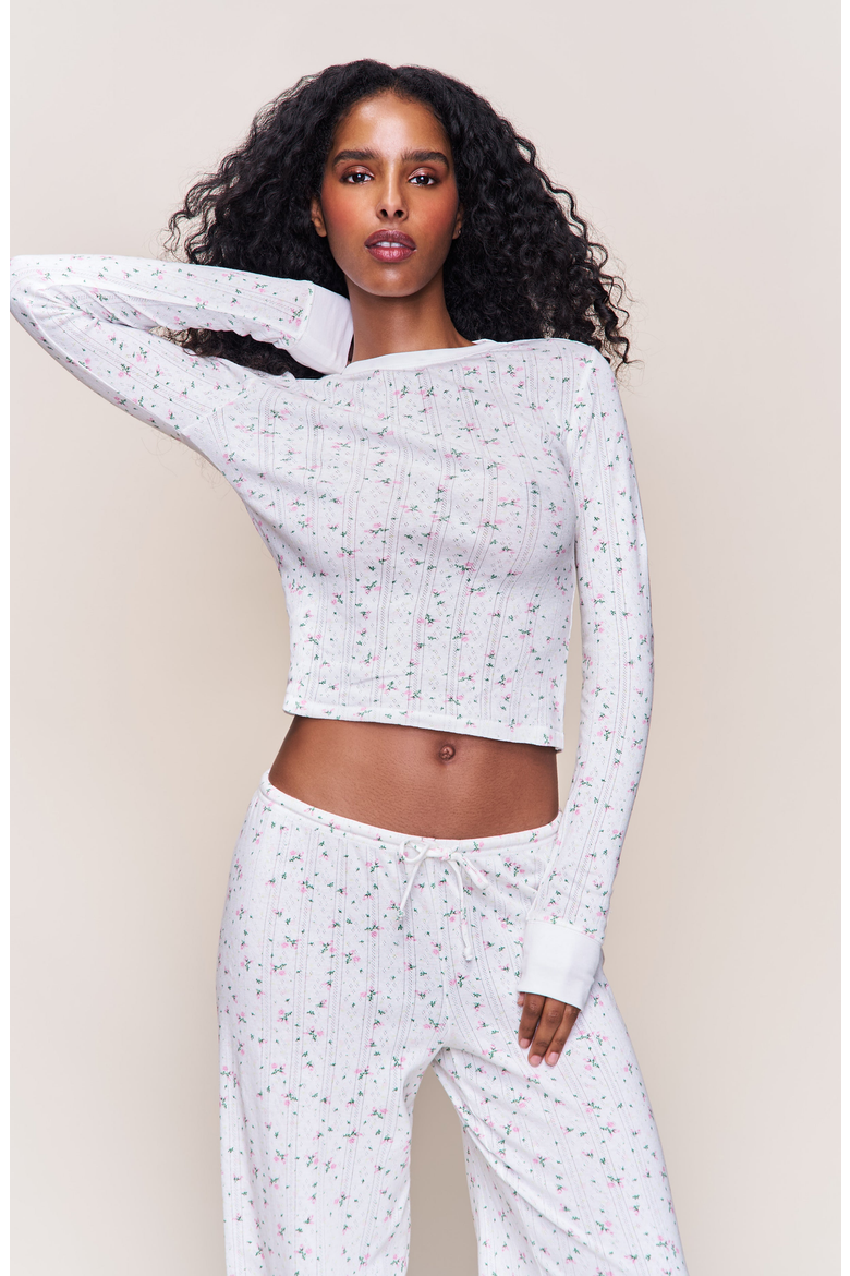 Honey Long Sleeve Top, Alternate, color, Sweet Petal