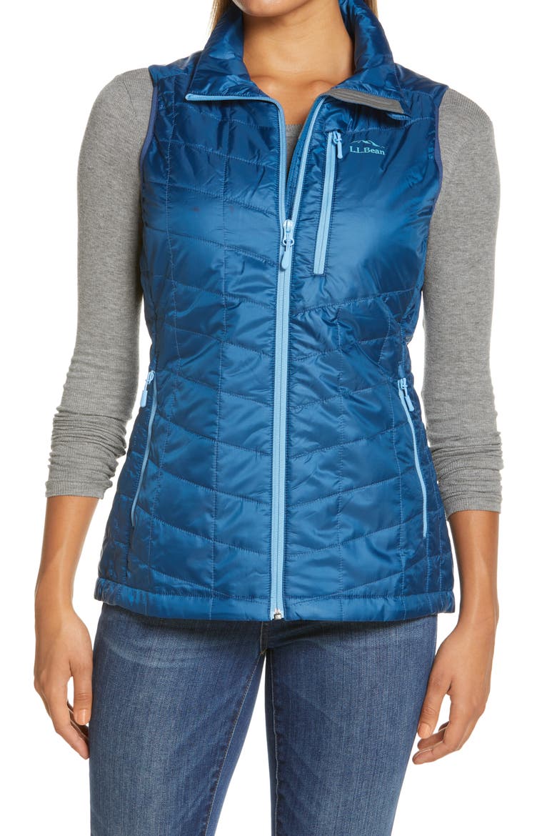 PrimaLoft® Packaway Water Resistant Vest, Main, color, DARK MARINE BLUE