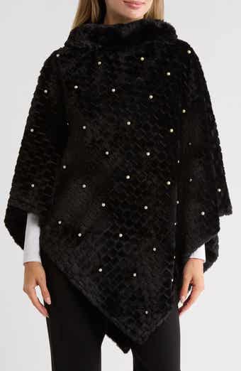 Nanette Lepore Elegant Faux Pearl Ruana