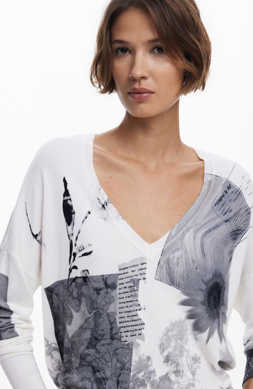 Desigual Mixed Print Sweatshirt In Multi