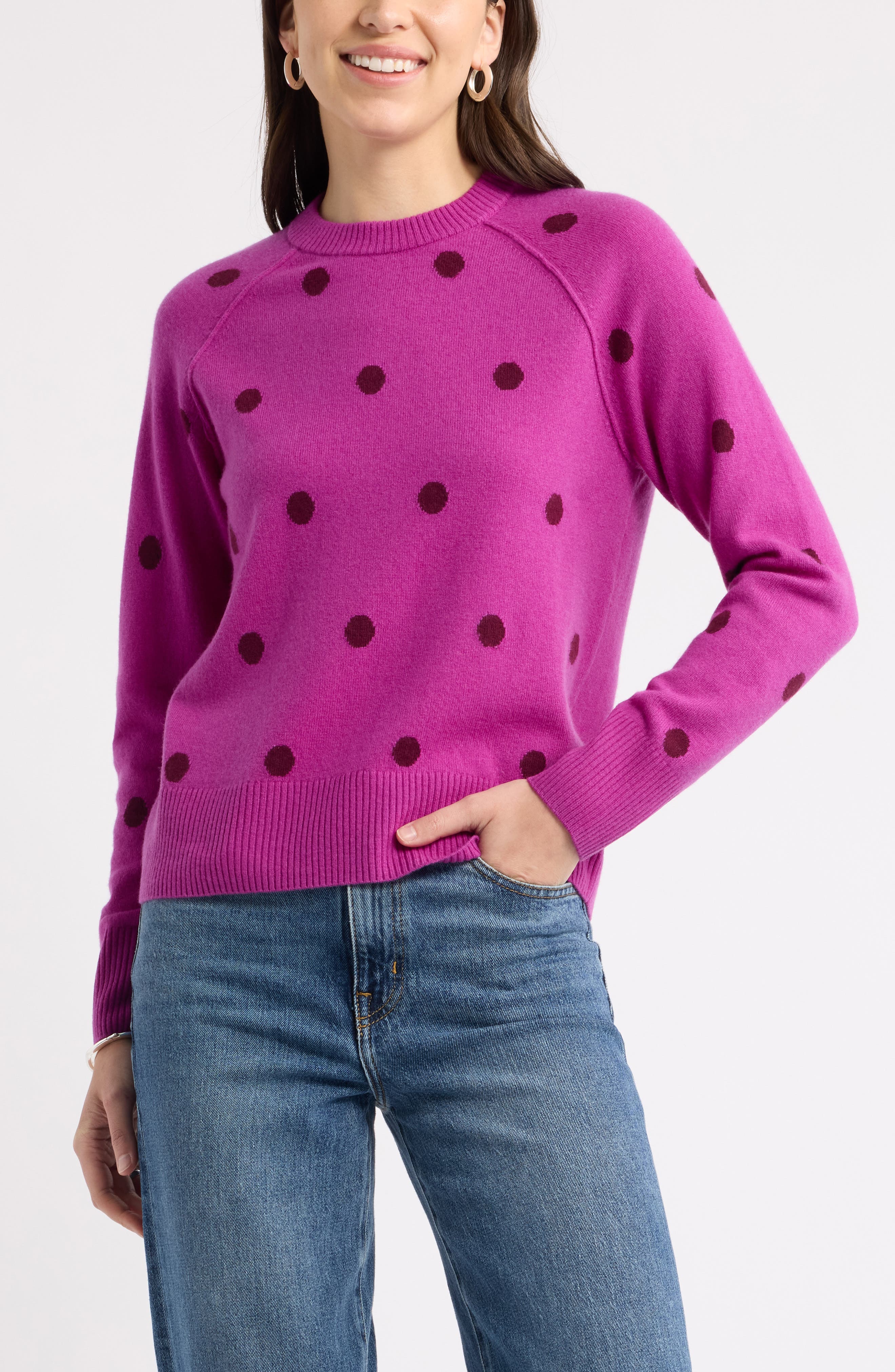 selected PINK ASTER POLKA DOT