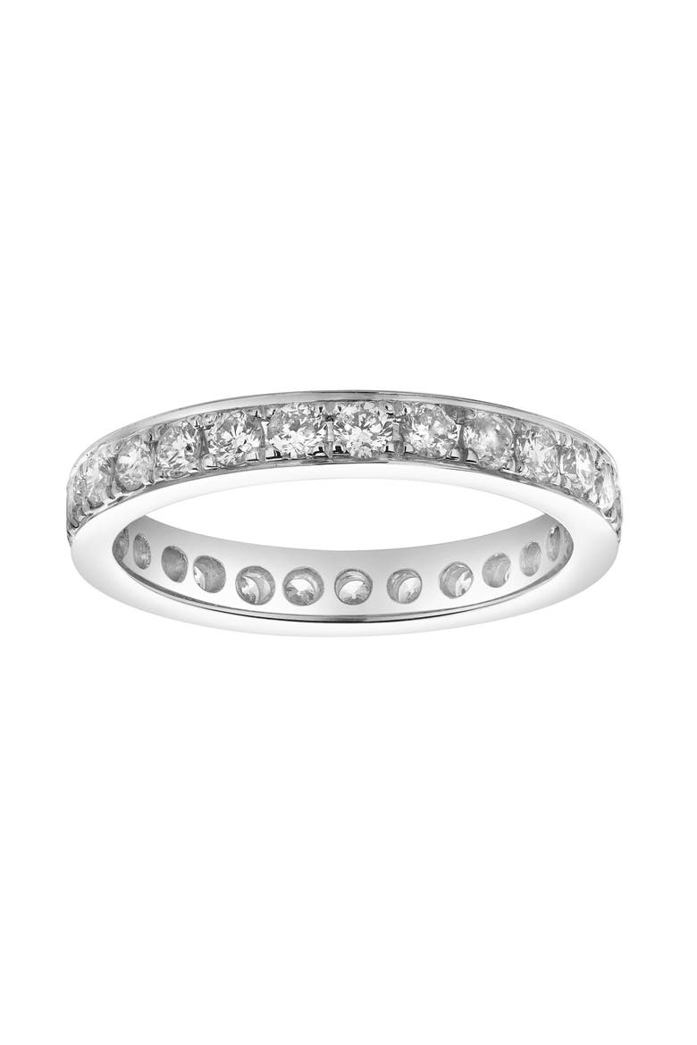 Lume 14K Gold Round Diamond Studded Band Ring - 0.97cts, Main, color, 14K White Gold