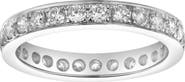 LuvMyJewelry Lume 14K Gold Round Diamond Studded Band Ring - 0.97cts