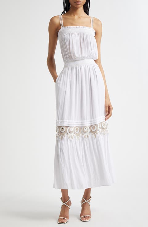 Catalina Smocked Trim Maxi Sundress
