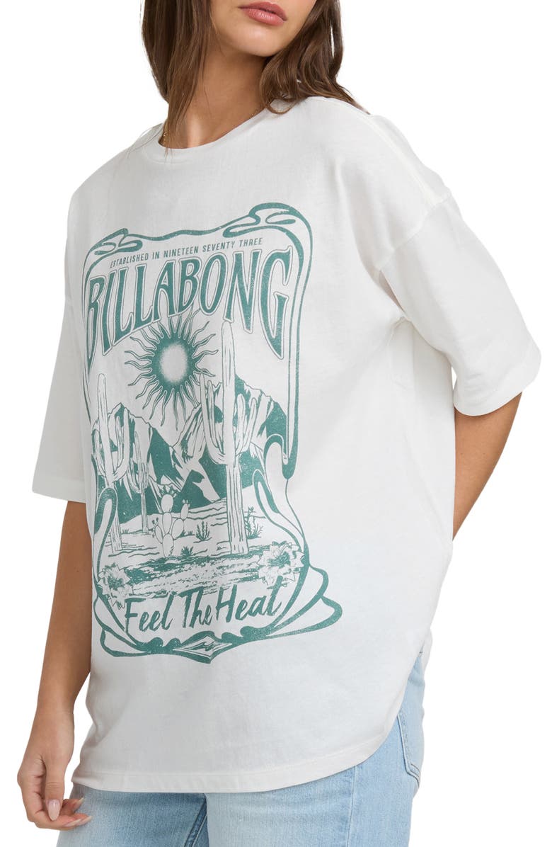 Billabong Desert Wandering Cotton Blend Graphic T-Shirt, Alternate, color, Salt Crystal