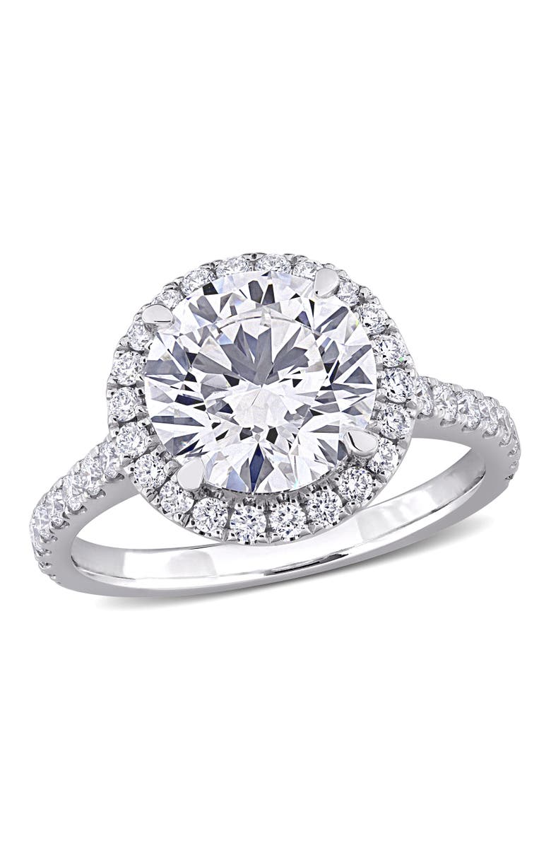 Julianna B. 3-5/8 CTW Lab-Grown Diamond Halo Ring 14k, Main, color, White Gold