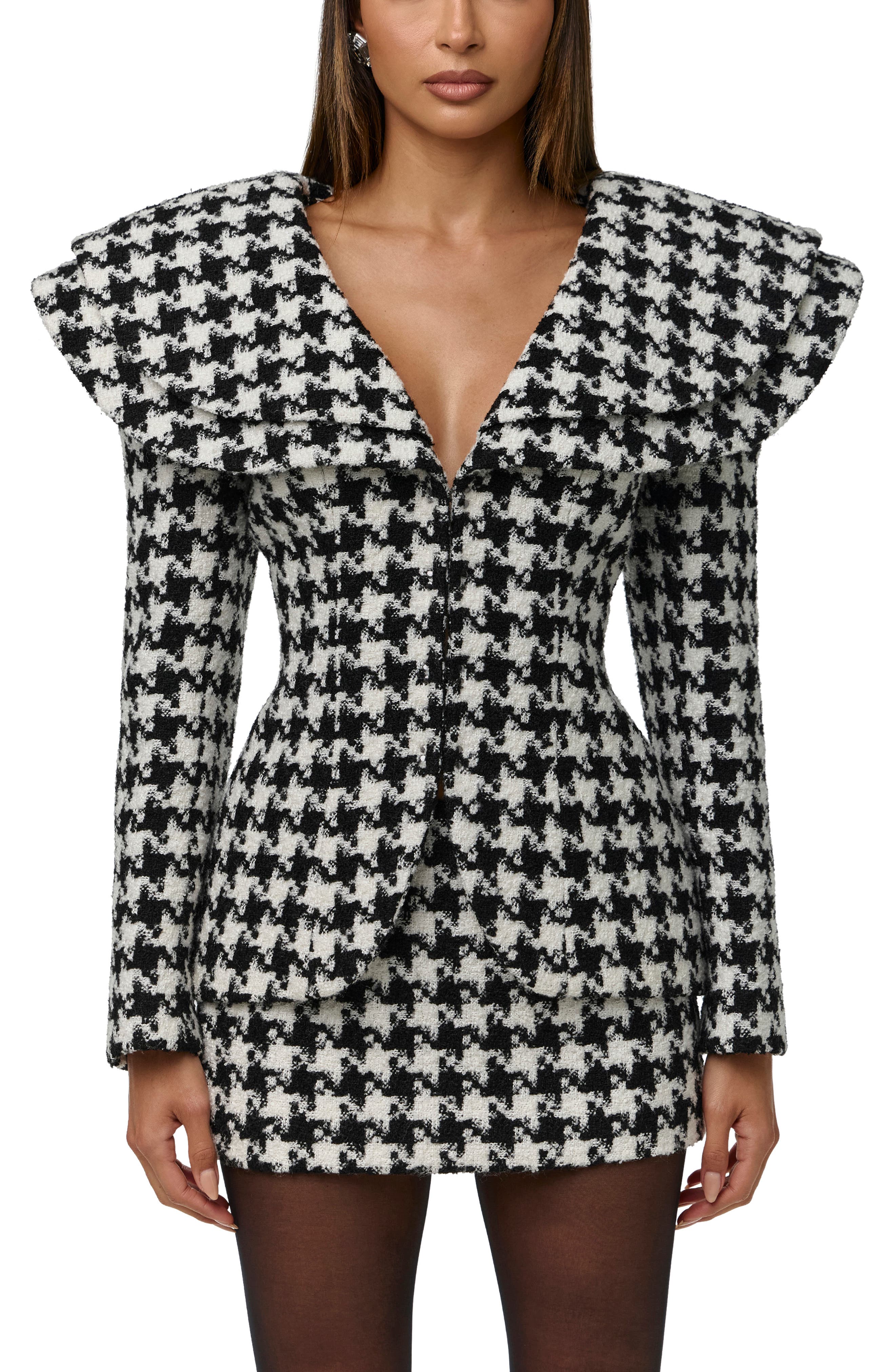 selected HOUNDSTOOTH BLACK/WHITE