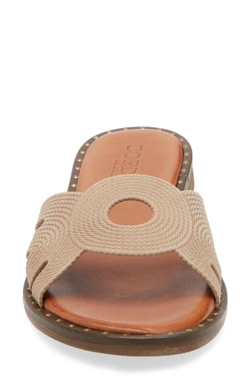 Cordani Slide Sandal Fiorella In Sand Suede Aren