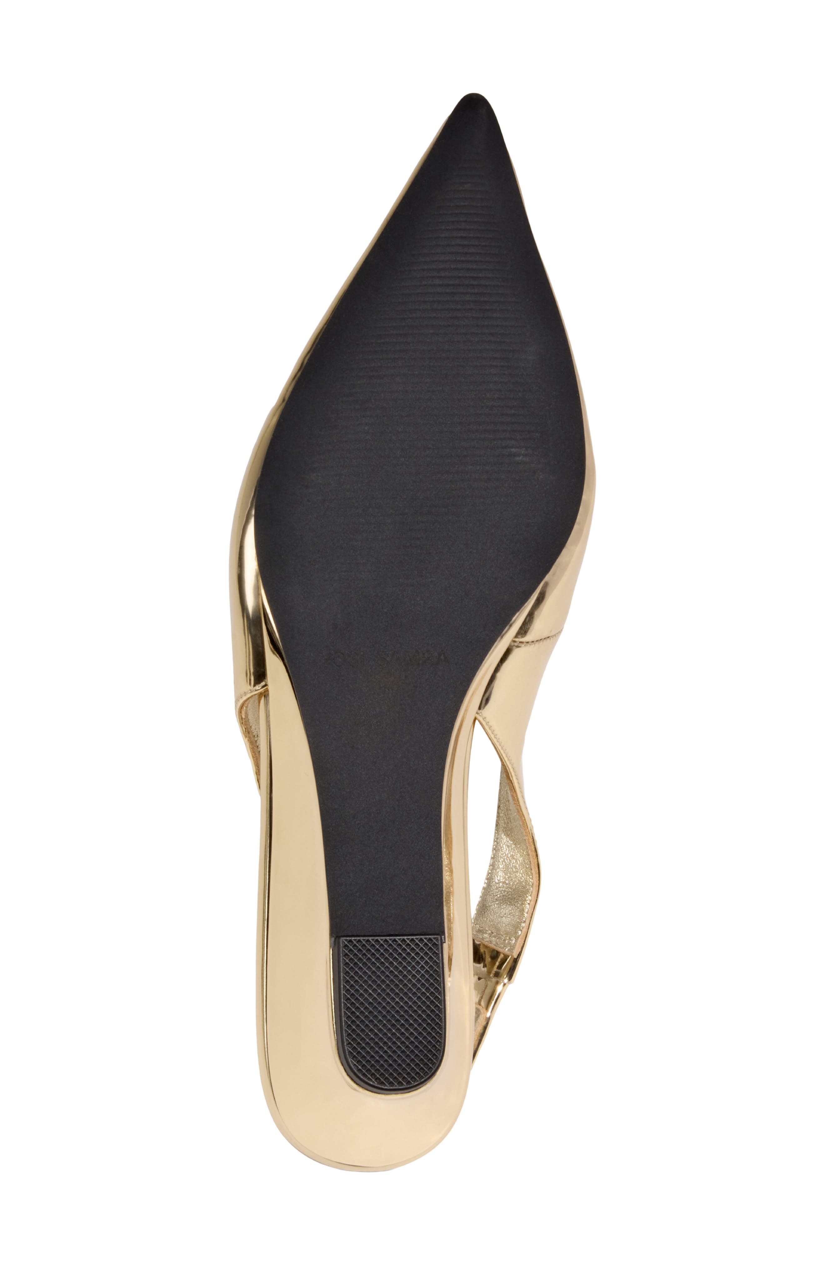 Yosi Samra Phoebe Slingback Pointed Toe Pump, Alternate, color, Gold
