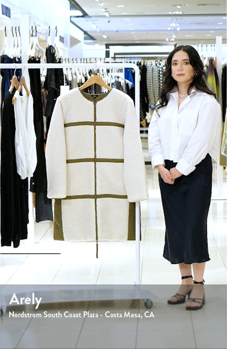 Granger Reversible Quilted High Pile Fleece Coat, sales video thumbnail