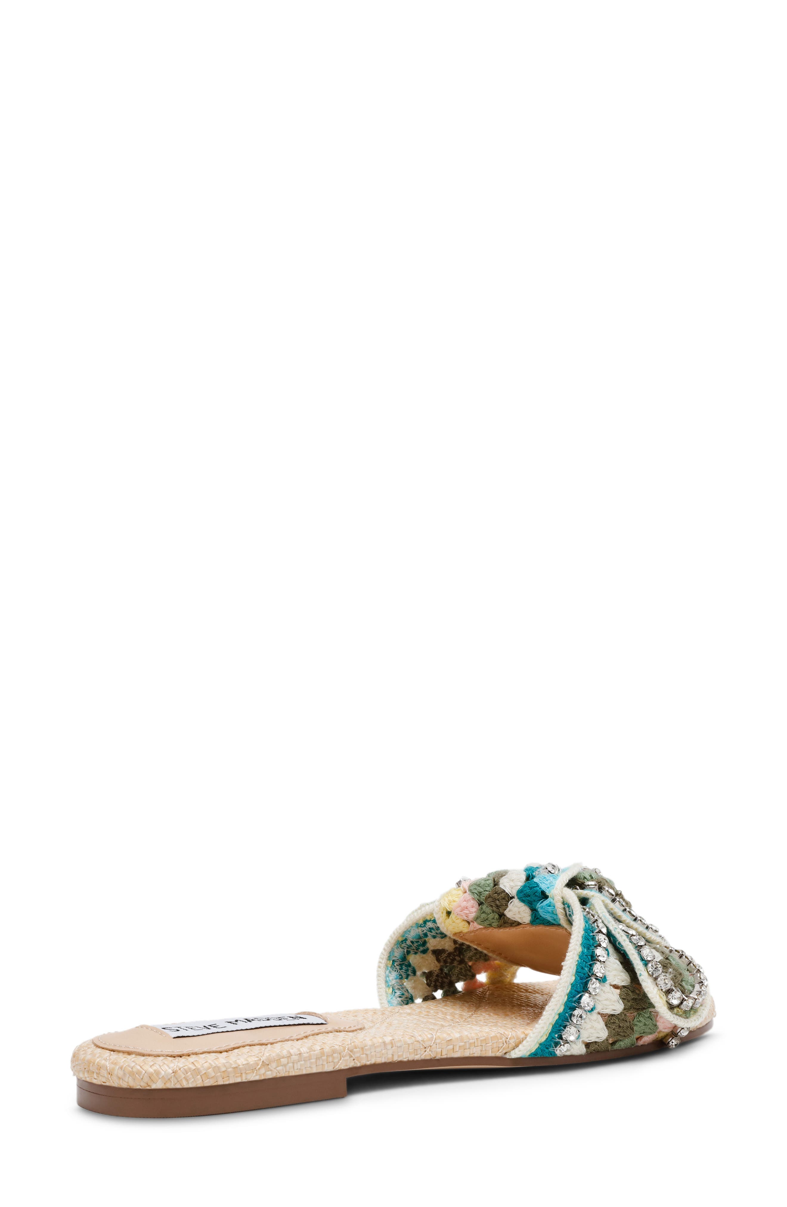 Steve Madden Misha Slide Sandal, Alternate, color, Turquoise Multi