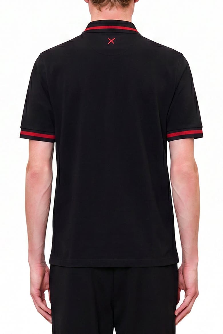 Daydreamers Short Sleeve Polo Shirt, Alternate, color, BLACK