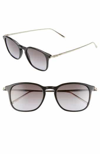 FERRAGAMO Salvatore Ferragamo Classic Logo 53mm Gradient Rectangle Sunglasses