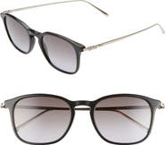 FERRAGAMO Salvatore Ferragamo Classic Logo 53mm Gradient Rectangle Sunglasses