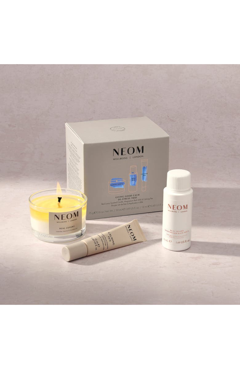 NEOM Wellbeing Giving Good Calm De-Stress Trio $55 Value, Alternate, color, 