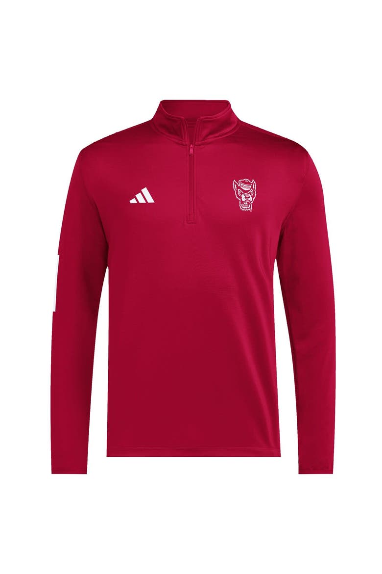 Men's adidas Red NC State Wolfpack Strategy Half-Zip Golf Jacket, Alternate, color, Red