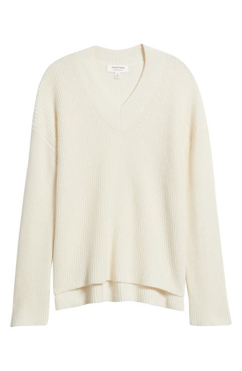 Relaxed Fit Wool & Cashmere Sweater
