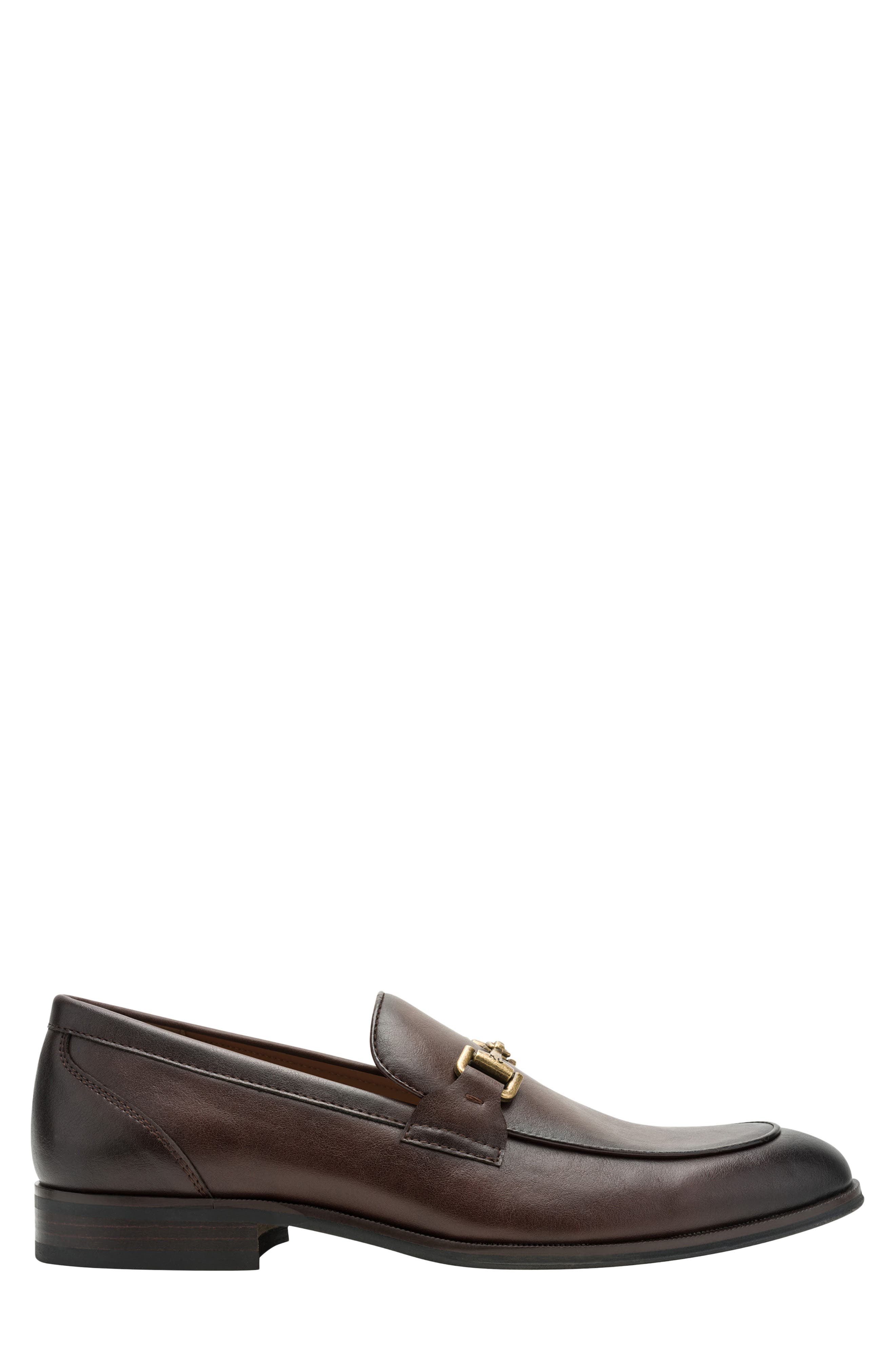 Miller Faux Leather Bit Loafer, Alternate, color, BROWN