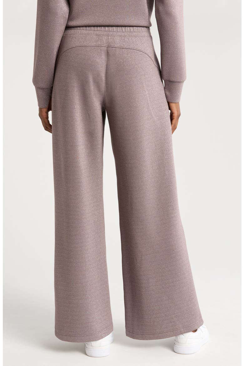 AirEssentials Shimmer Wide Leg Pants, Alternate, color, SMOKE SILVER
